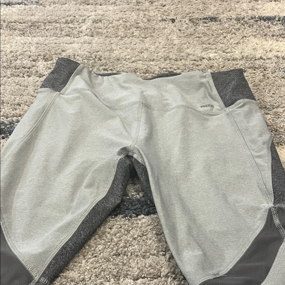 RBX Women's Gray and Black Athletic Shorts